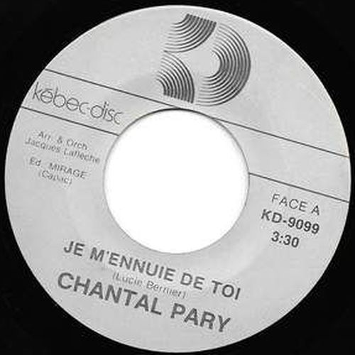 Acheter disque vinyle Chantal Pary Je M'ennuie De Toi / San Salvador a vendre